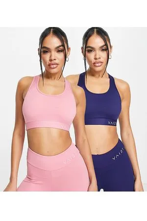 VAI21 Co-ord 2 pack sports bras in pink