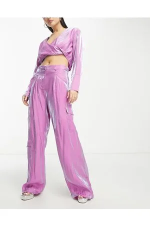 Something New X Madeleine Pedersen cargo pant co-ord in iridescent