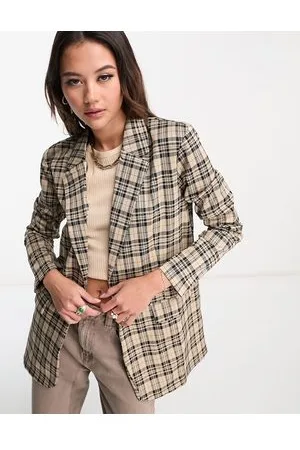 JDY Blazer co-ord in check