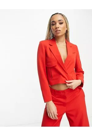 Something New X Madeleine Pedersen cropped blazer co-ord in