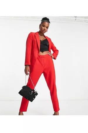 Unique21 Petite Dame Sett - High waisted tailored trousers co-ord in