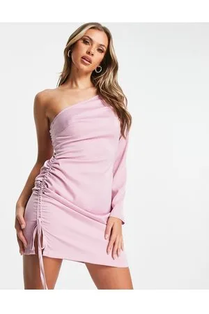 Unique 21 One shoulder mini dress in dusky