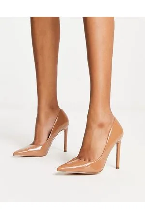Steve Madden Vazed heeled shoes in camel patent