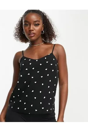 Style Cheat Cami top co-ord in ditsy heart