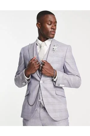 Shelby & Sons Earlswood slim fit single breast check blazer in