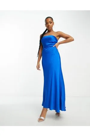 Forever New Strapless column maxi dress in electric