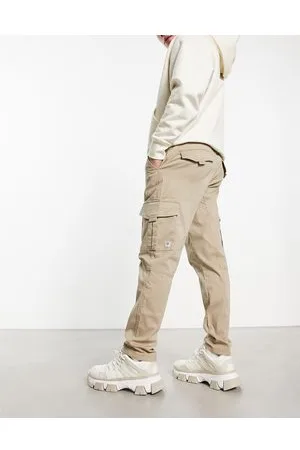 Only & Sons Slim fit cargo trouser in beige