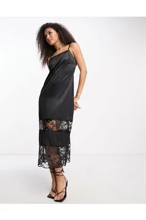 River Island Lace detail slip dress in