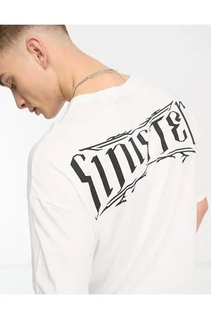 ADPT. Oversized t-shirt with sinister print in