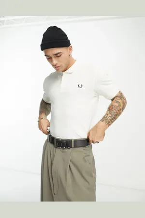 Fred Perry Plain polo shirt in cream