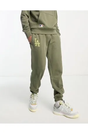 New Era LA Dodgers joggers in khaki