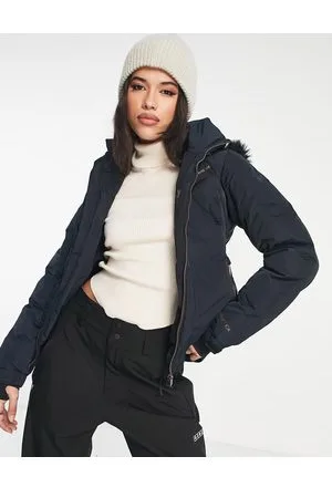 Protest Artsy ski jacket with faux fur hood in