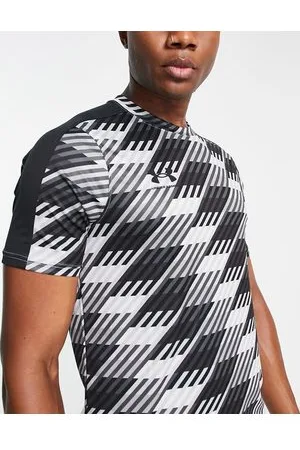 Under Armour Football Challenger training t-shirt in gray retro print