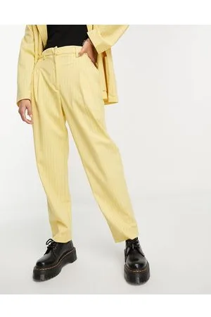 Monki Co-ord tapered trousers in pinstripe