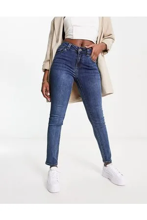 Morgan Low waist skinny jean in wash