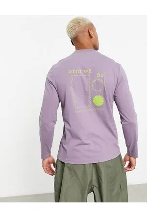 Farah Lopez long sleeve t-shirt in dusty with arm graphics and back print