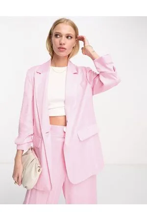 River Island Co-ord ruched sleeve blazer in