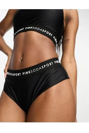 Pink Soda Sport polyester blend Crystal bikini bottom in