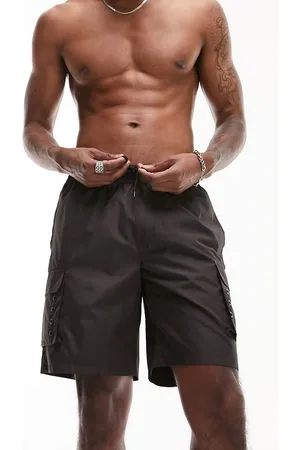 Topman Cargo swim shorts in