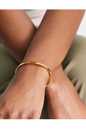 ASOS Waterproof stainless steel bangle in tone