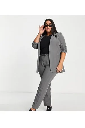 Unique 21 Plus high waisted tailored trousers co-ord in