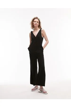 Topshop Button through casual jumspuit in