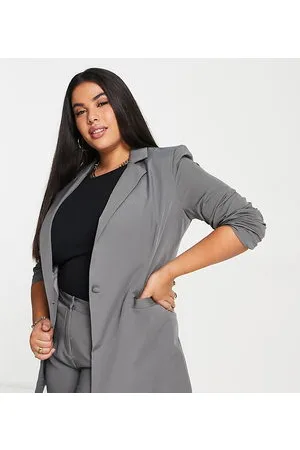 Unique 21 Plus longline blazer co-ord in