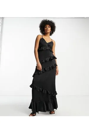 Flounce London All over ruffle cami maxi dress in