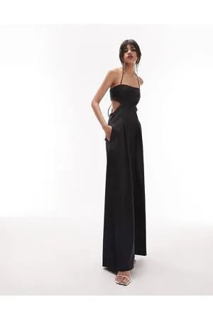 Topshop Tailored pinstripe jumpsuit in
