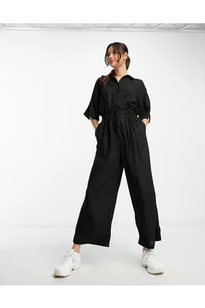 ASOS Oversized tie waist shirt jumpsuit in