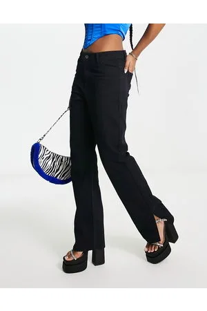 FAE Mid rise split hem jeans in