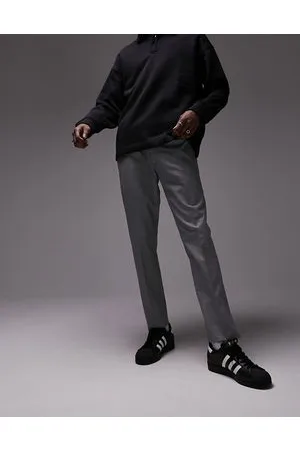 Topman Skinny textured trousers in