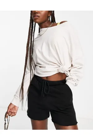 Volcom Iconic oversized long sleeve top in cream
