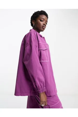Native Youth Oversized twill shacket co-ord in