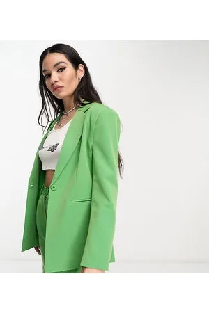 Reclaimed Menzy blazer in slub