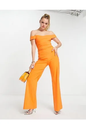Vesper Bardot wide leg jumpsuit in