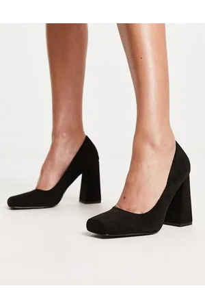 Raid Petunia square toe shoes in faux suede