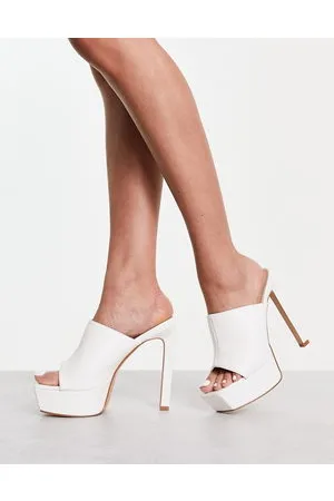 Raid Jovelyn platform heeled mules in
