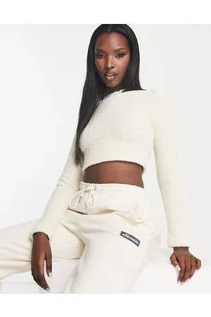 Ellesse Capellini crop t-shirt in off