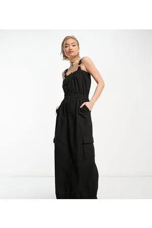 COLLUSION Utility midi dress in