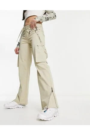 The Ragged Priest Y2K low rise utility fitted cargo trousers