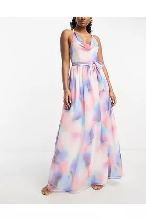 French Connection Beach maxi dress in spray print