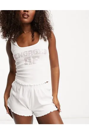 ASOS Bridal bride engaged vest & short pyjama set in