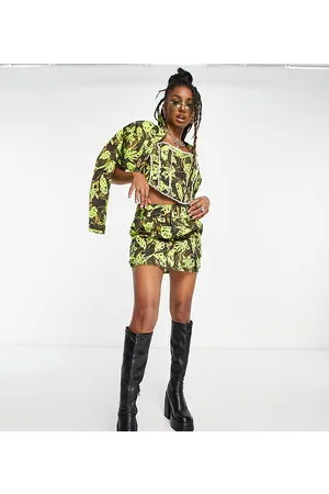 COLLUSION Twill mini skirt in camo print co-ord