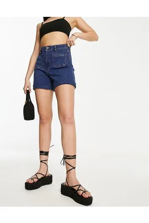 Urban classics Vintage denim shorts in washed