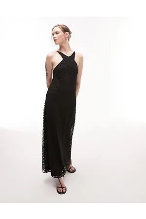 Topshop Cross front midi dress in