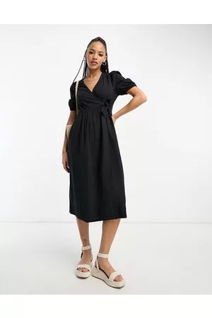 Monki Short sleeve midi dress in