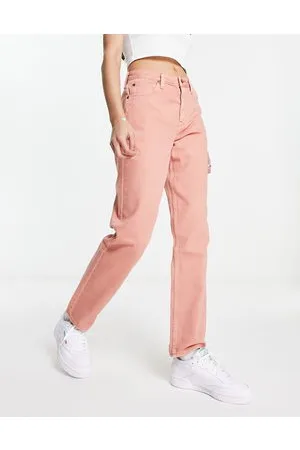 Lee Lee carol straight leg jeans in rust denim
