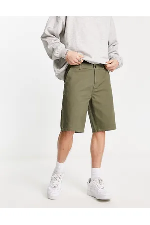 New Look Straight leg carpenter shorts in khaki