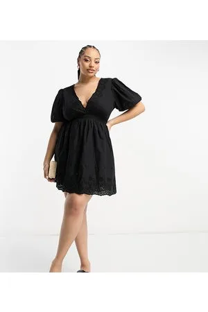River Island Broderie mini dress in